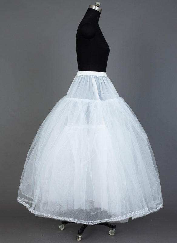 Jupons à 3 Étages en Taffetas/Tulle pour Robe de Bal