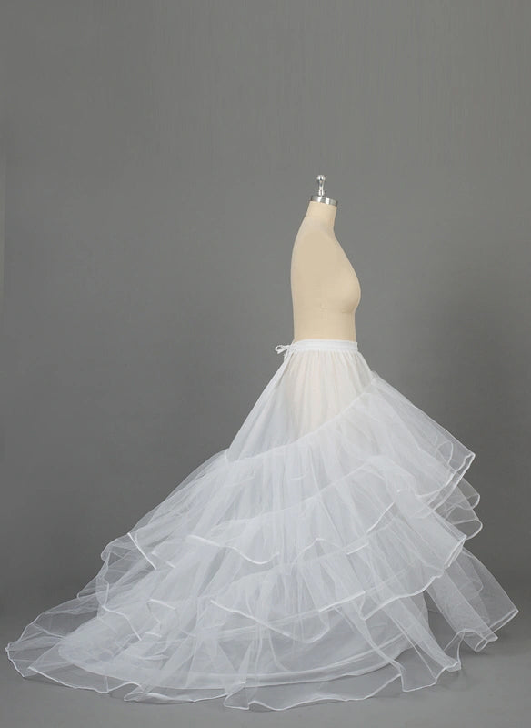 Jupons en Filet de Nylon/Tulle à Traîne Chapelle à 3 Niveaux Grandes Tailles