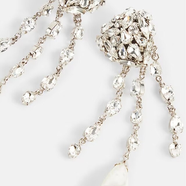 Boucles D'Oreilles Créoles pour Femmes en Forme de Cœur Géométrique, Précieuses et Luxueuses