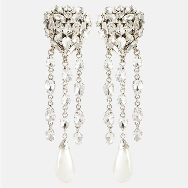 Boucles D'Oreilles Créoles pour Femmes en Forme de Cœur Géométrique, Précieuses et Luxueuses