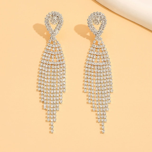 Boucles D'Oreilles de Luxe Élégantes pour Fêtes de Mariage