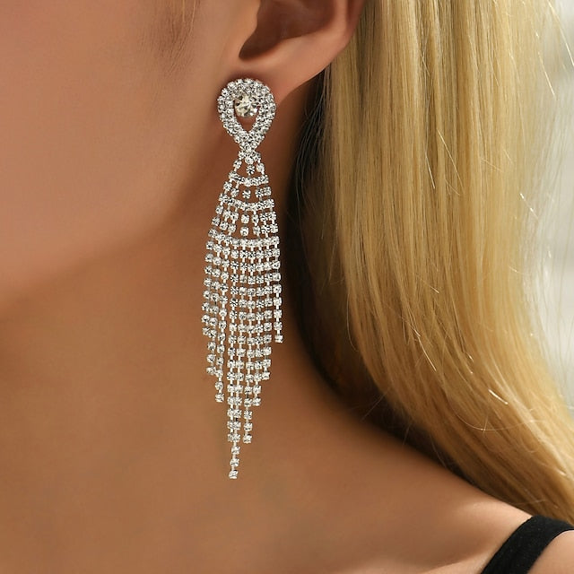 Boucles D'Oreilles de Luxe Élégantes pour Fêtes de Mariage