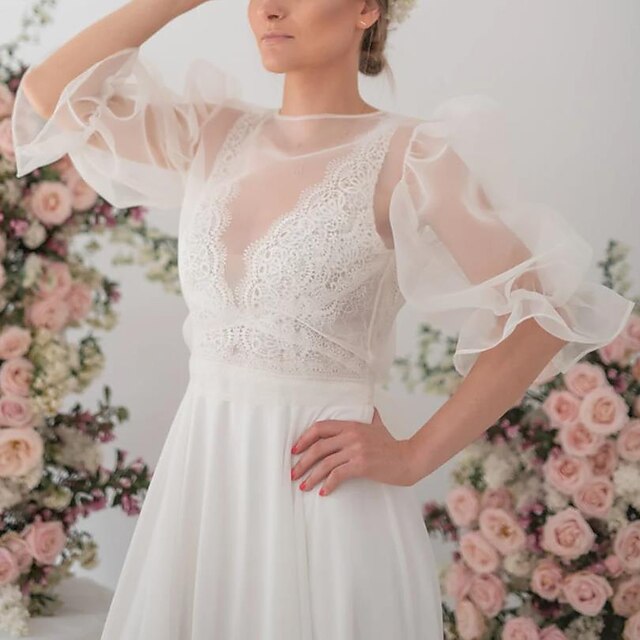 Enveloppes de Mariage en Organza avec Volants pour Mariage