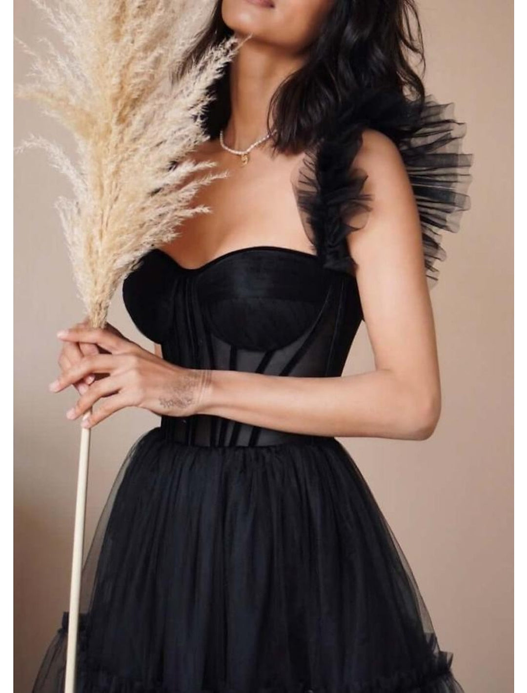 Robe de Bal Longue à Bretelles Spaghetti de Forme A-Line/Princess