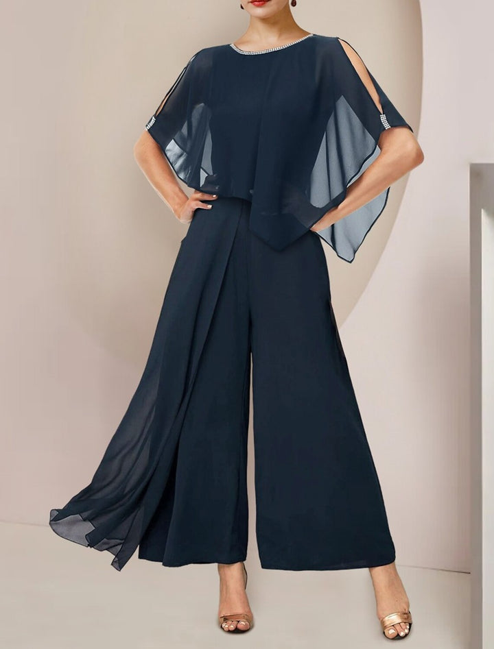 Écharpe pour Femme Écharpe pour Mère Pure Élégante Sans Manches en Mousseline de Soie avec Strass