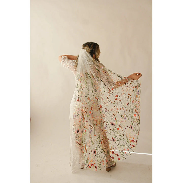 Voiles de Chapelle de Style Floral à Un Niveau / Doux avec Broderie