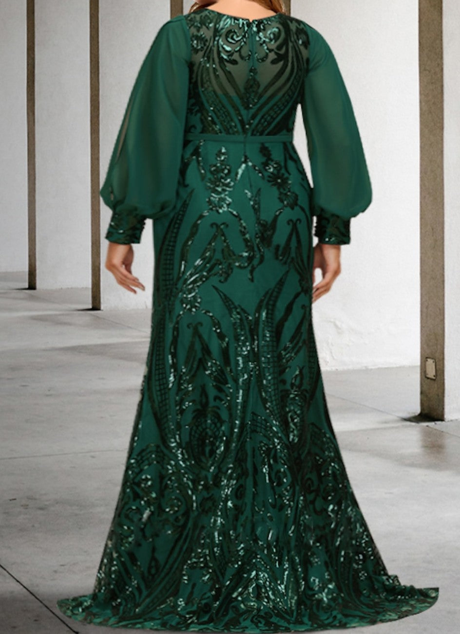 Robes de Mère de la Mariée Fourreau/Colonne avec Paillettes