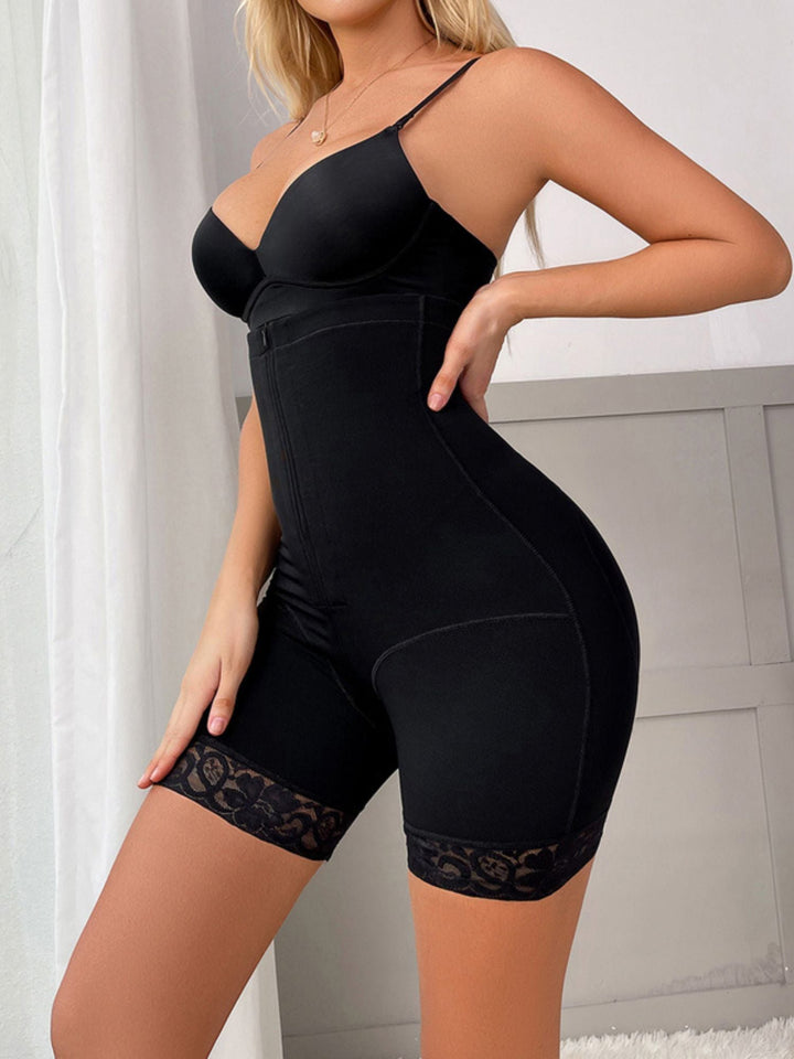 Corset Sexy de Couleur Unie Taille Haute Sport Shapewear