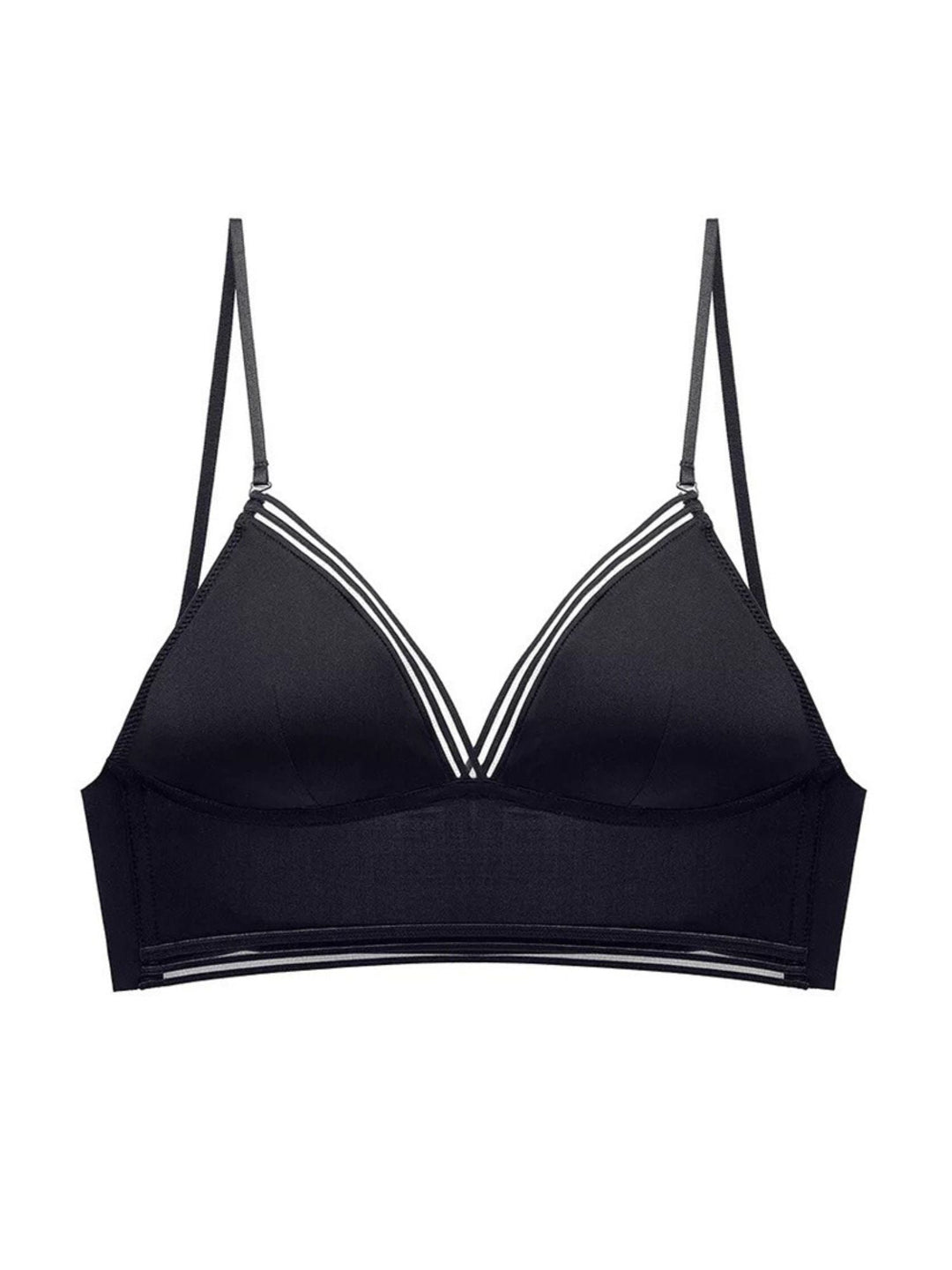Soutien-Gorge Dos Nu Sexy à Fines Bretelles Noir