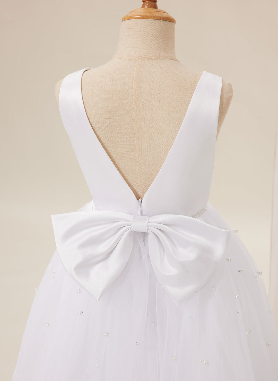 Robe de Bal Princesse Élégante en Satin et Tulle pour Fille