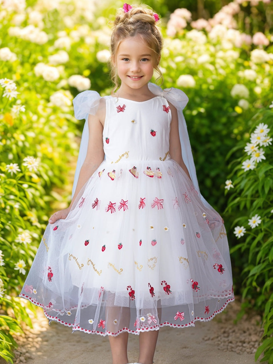 Robe Bébé Fille en Tulle Longueur Genou