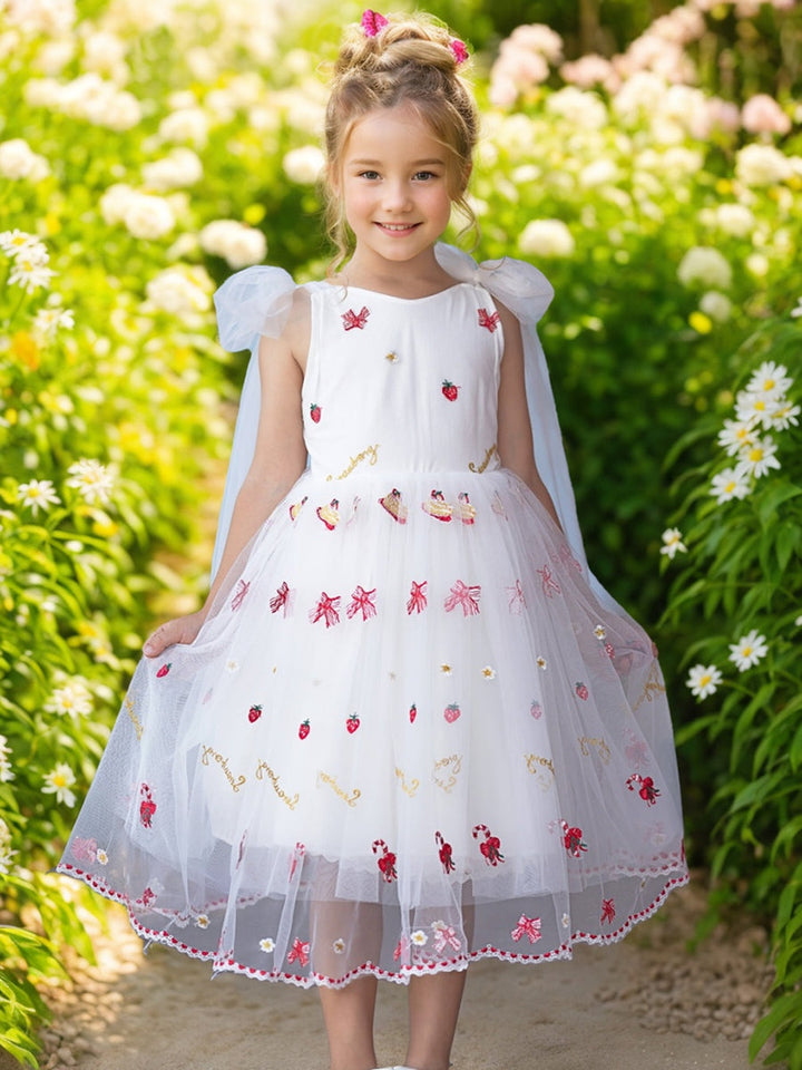 Robe Bébé Fille en Tulle Longueur Genou