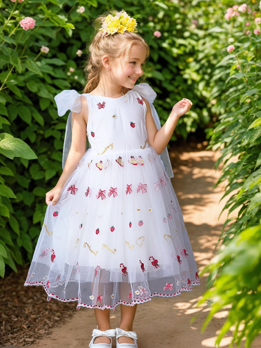 Robe Bébé Fille en Tulle Longueur Genou