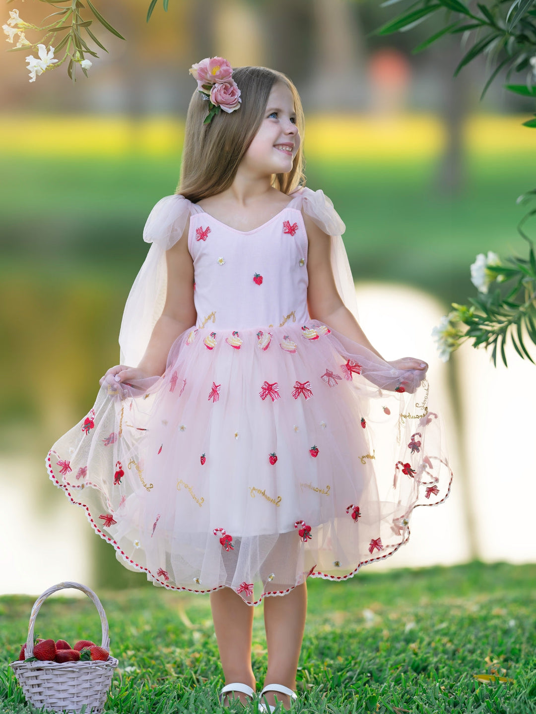 Robe Bébé Fille en Tulle Longueur Genou