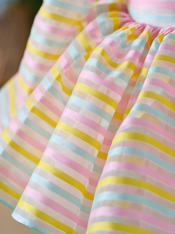 Robe de Soirée Blanche en Tulle Organza Longueur Genou pour Bébé Fille, Tenue de Fête pour le 1Er Anniversaire