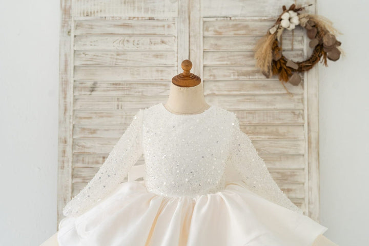 Robe de Bal/Princesse Courte/Mini-Robe en Tulle à Paillettes