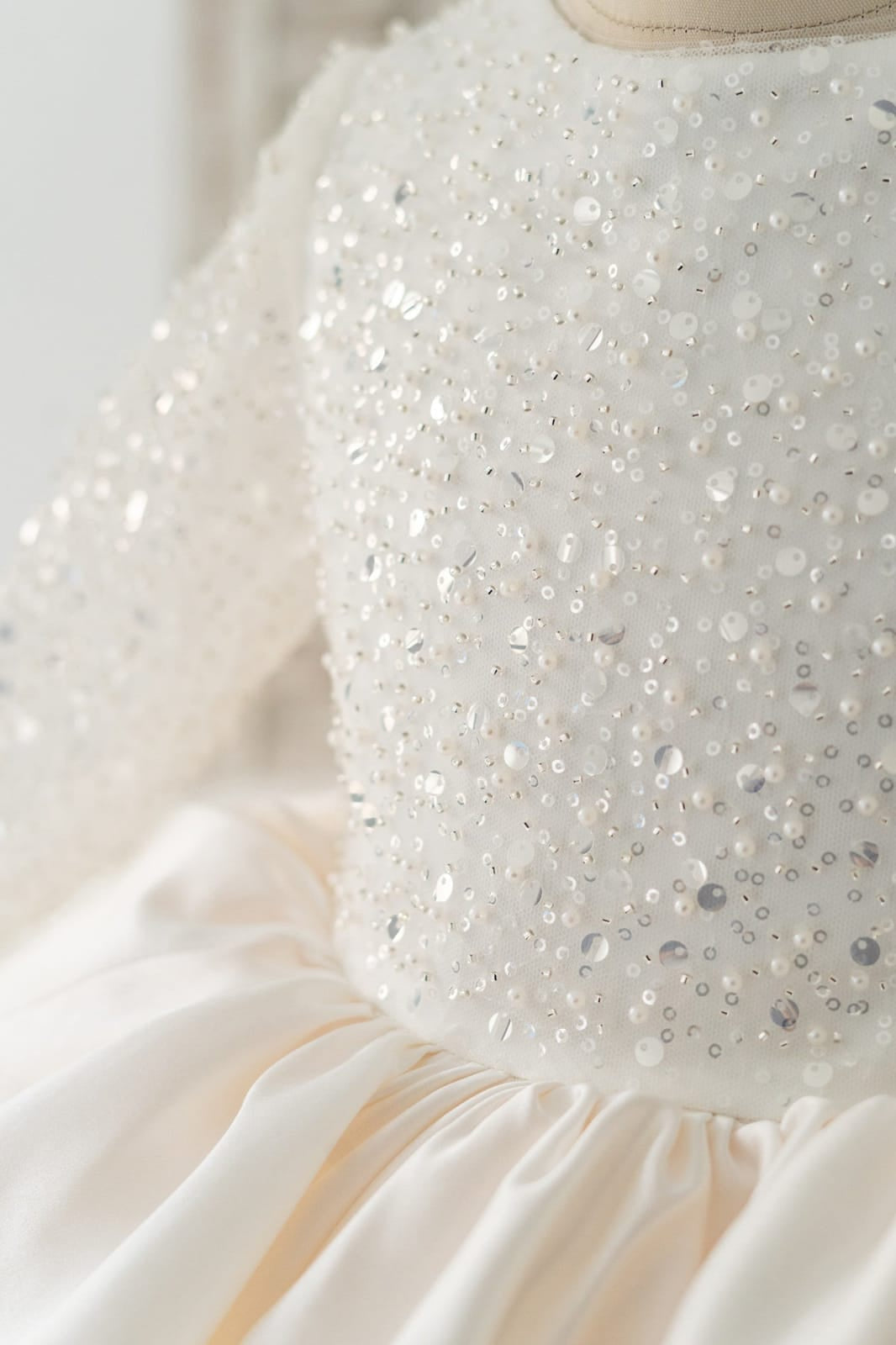 Robe de Bal/Princesse Courte/Mini-Robe en Tulle à Paillettes