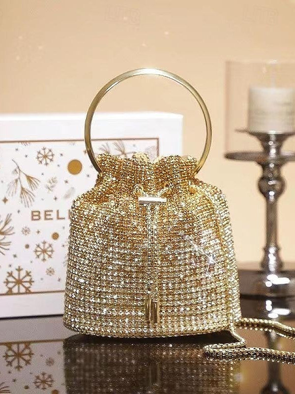 Pochettes et Sacs de Soirée en Cuir Pu de Grande Capacité avec Chaîne de Couleur Unie