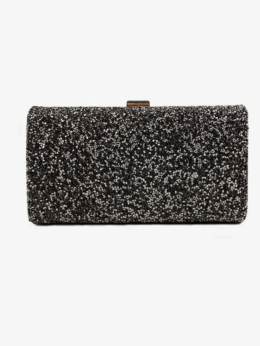 Sacs de Soirée en Polyester à Grande Capacité et à Transport Multiple avec Chaîne et Strass