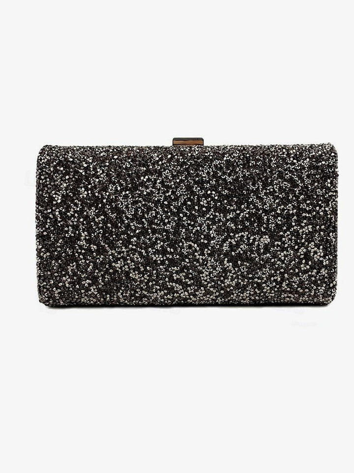 Sacs de Soirée en Polyester à Grande Capacité et à Transport Multiple avec Chaîne et Strass