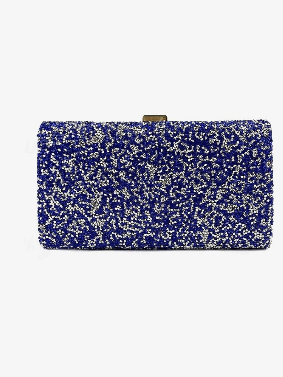 Sacs de Soirée en Polyester à Grande Capacité et à Transport Multiple avec Chaîne et Strass