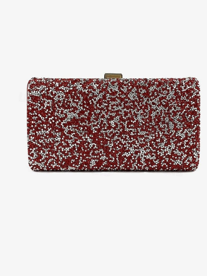 Sacs de Soirée en Polyester à Grande Capacité et à Transport Multiple avec Chaîne et Strass