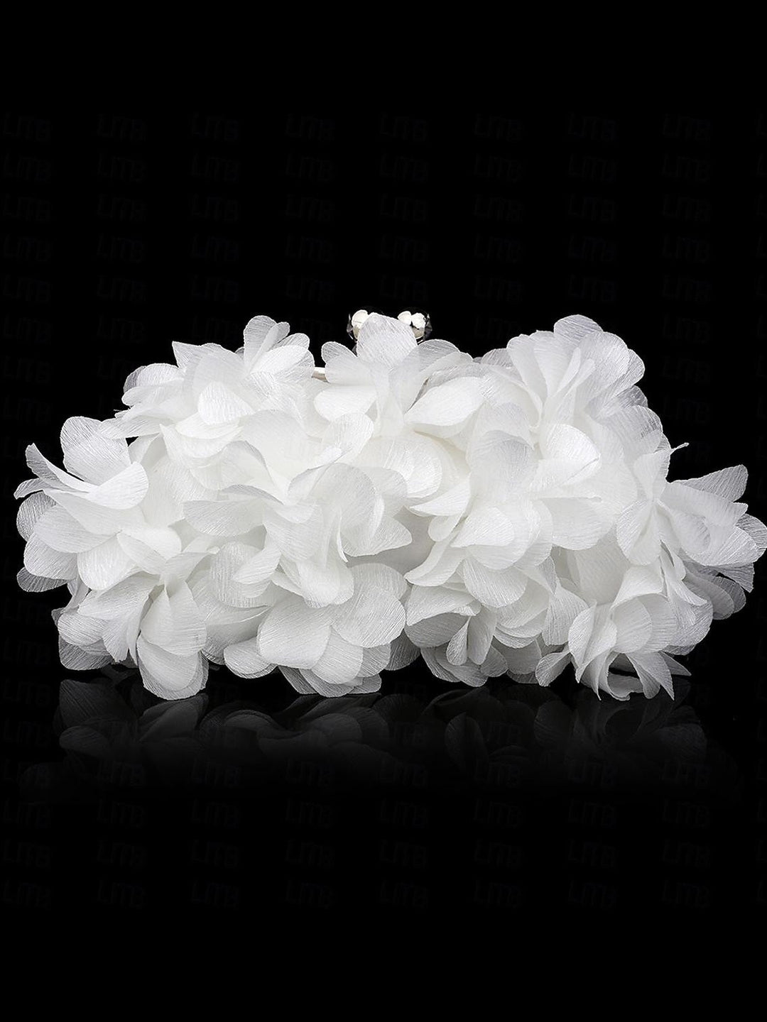 Pochettes en Satin de Couleur Unie avec Chaîne et Strass