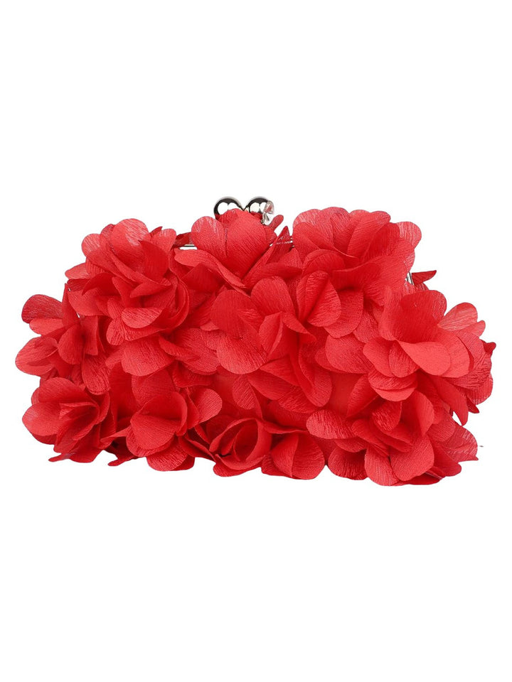 Pochettes en Satin de Couleur Unie avec Chaîne et Strass