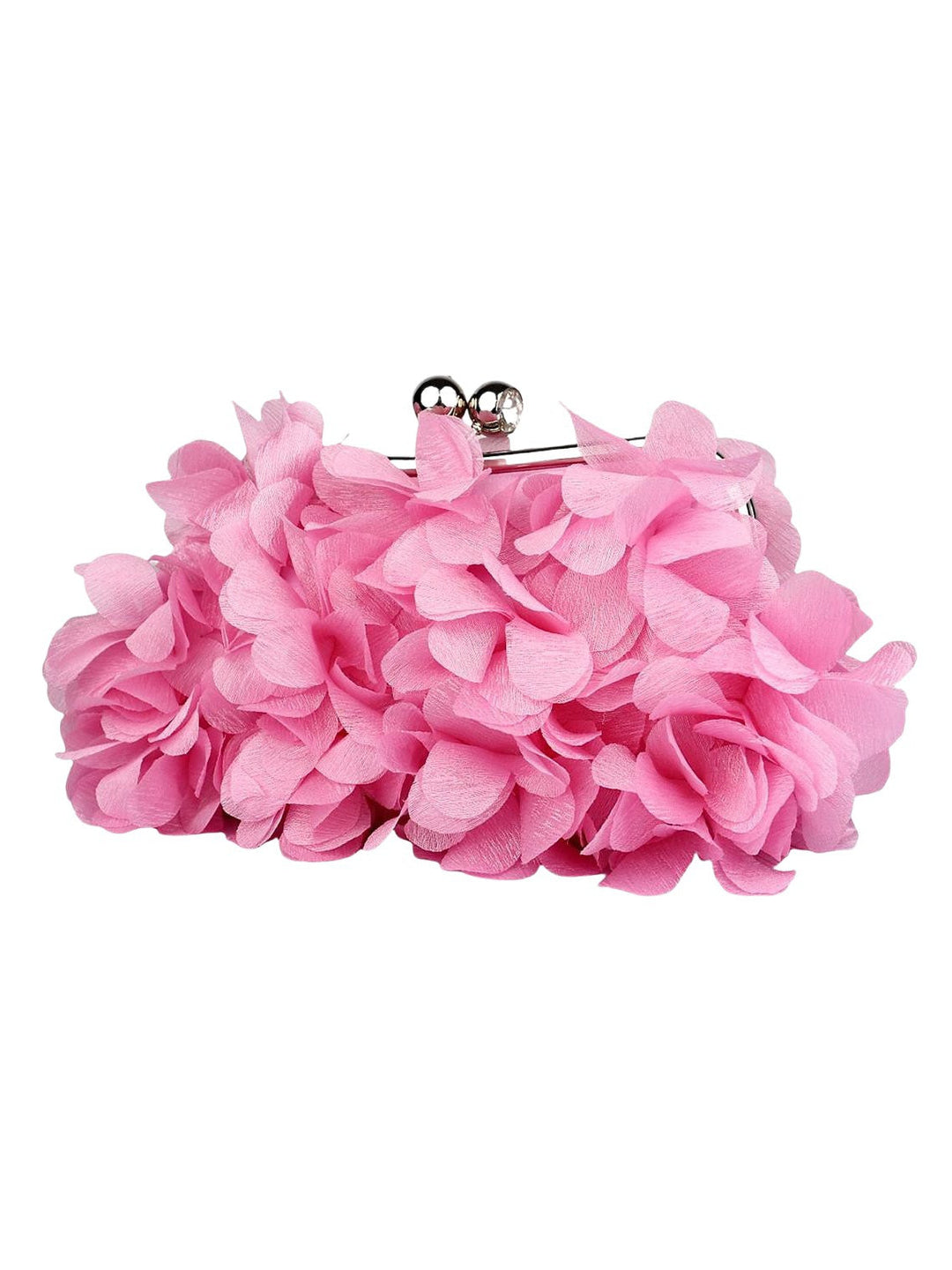 Pochettes en Satin de Couleur Unie avec Chaîne et Strass