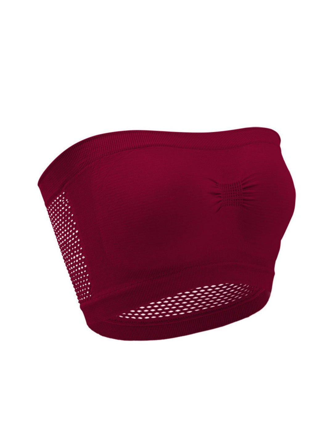 Soutien-Gorge Sans Bretelles de Couleur Unie Respirant Quotidien pour Femmes