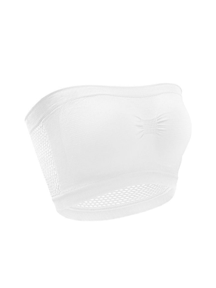 Soutien-Gorge Sans Bretelles de Couleur Unie Respirant Quotidien pour Femmes