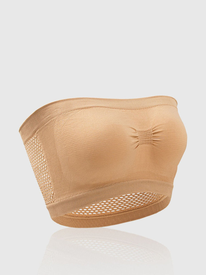 Soutien-Gorge Sans Bretelles de Couleur Unie Respirant Quotidien pour Femmes