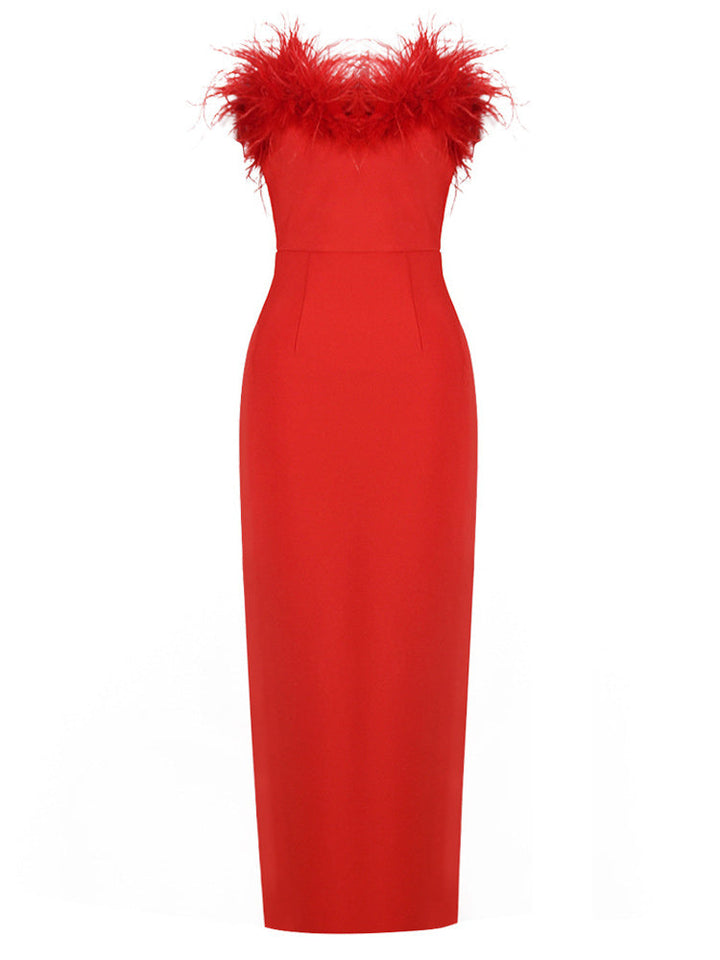 Robe D'Invitée de Mariage Fourreau/Colonne Sans Manches, Asymétrique, Longueur Cheville