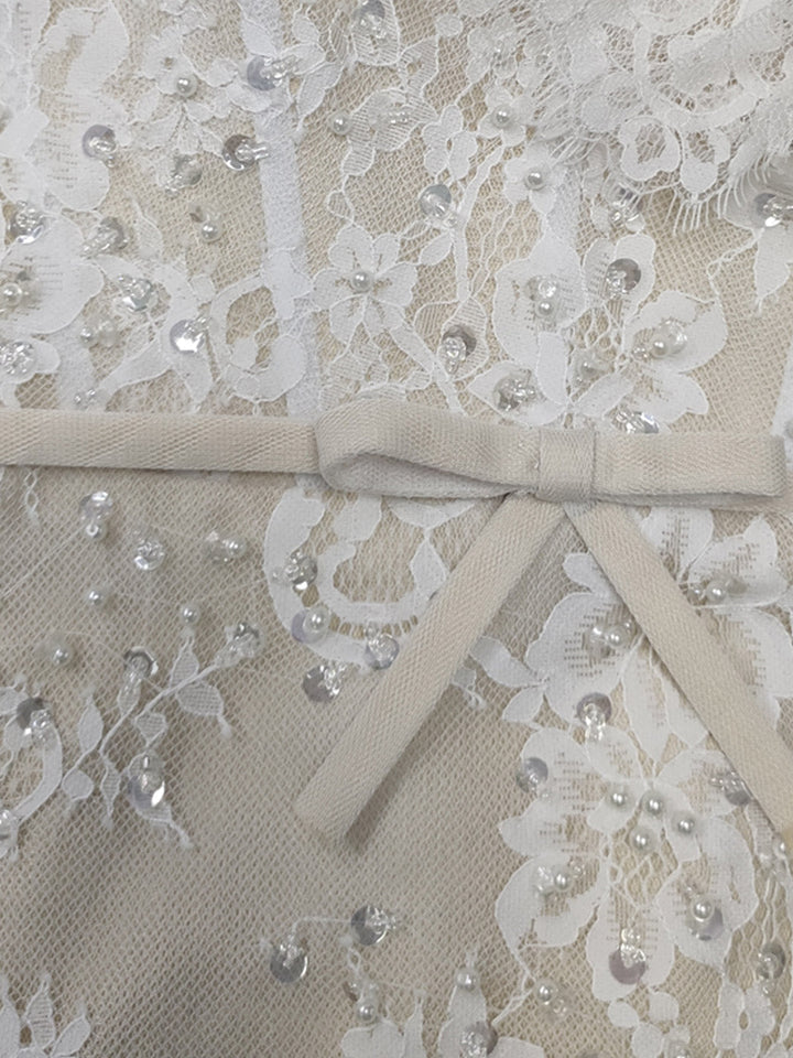 Robe de mariée trapèze/princesse, hors-épaules, cœur, longueur sol, appliques