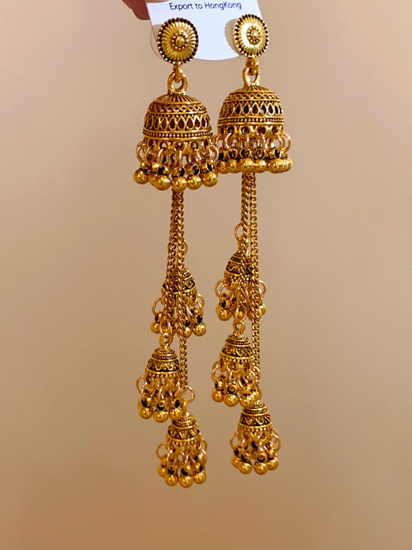 Boucles D'Oreilles Longues de Style Palais Rétro Boucles D'Oreilles Mode Haut de Gamme