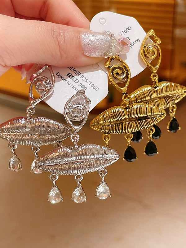 Boucles D'Oreilles de Personnalité Européenne et Américaine Boucles D'Oreilles Vintage D'Âge Moyen