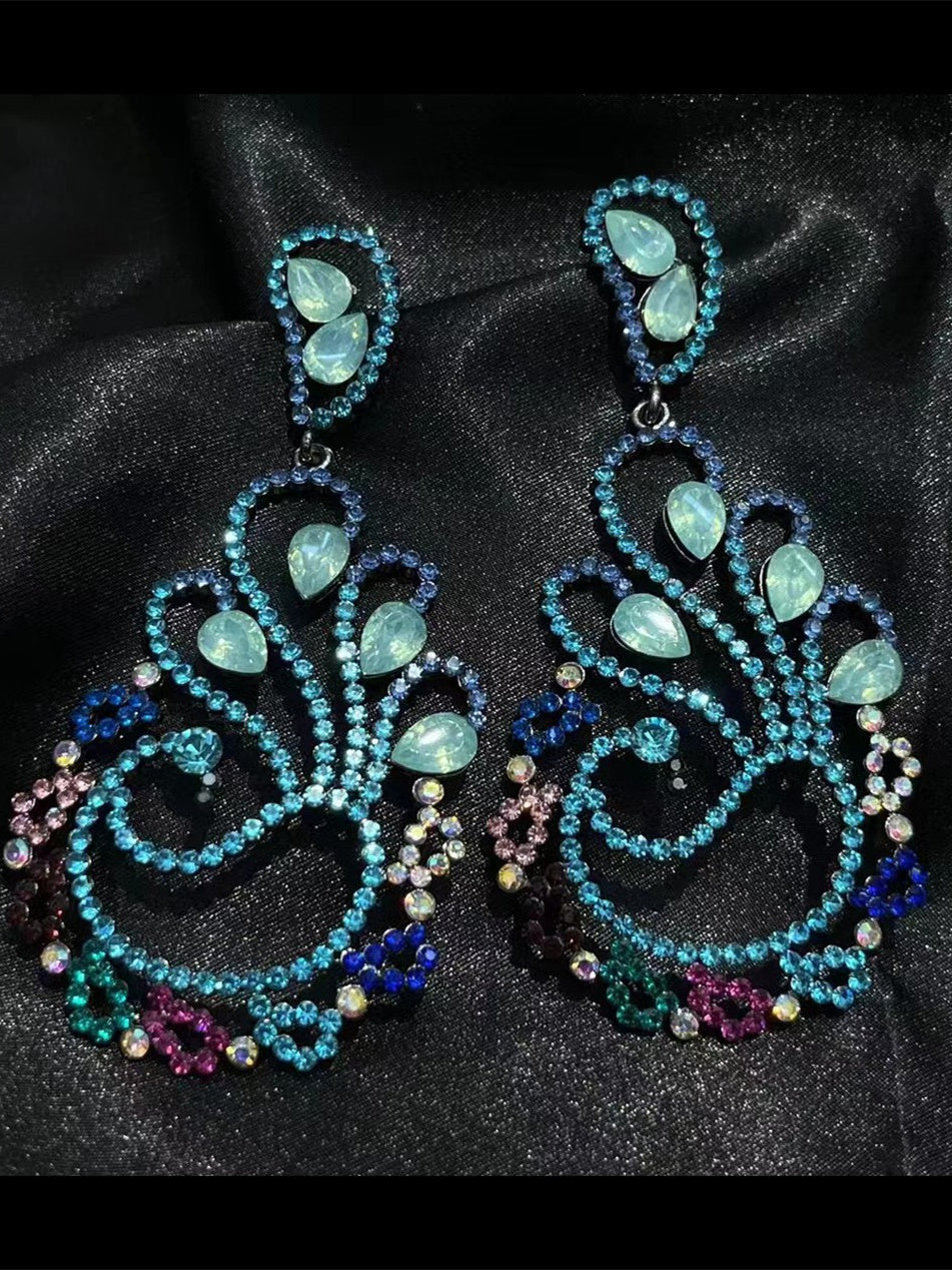 Boucles D'Oreilles à Strass et Diamants pour Femmes, Célébrités D'Internet
