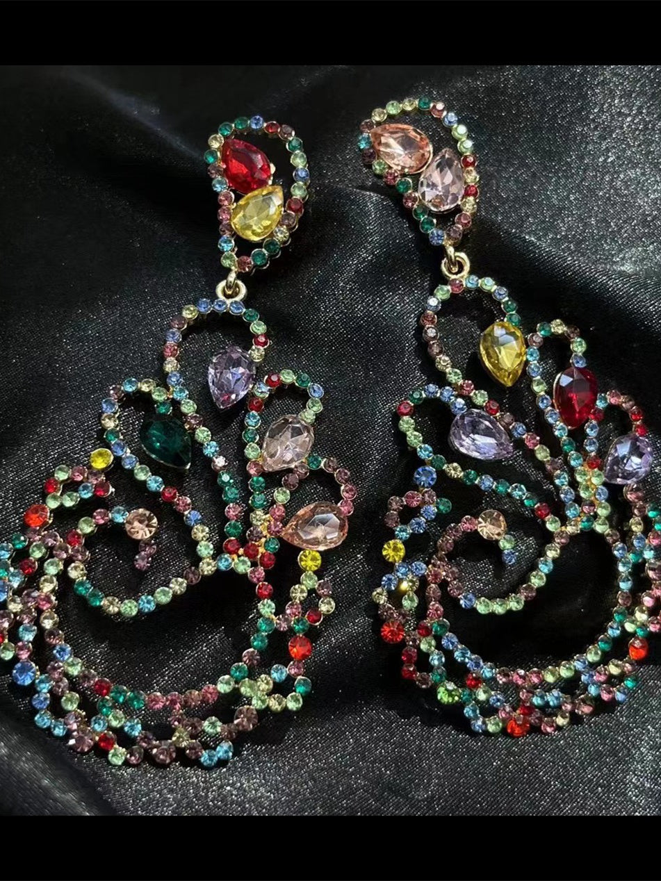 Boucles D'Oreilles à Strass et Diamants pour Femmes, Célébrités D'Internet
