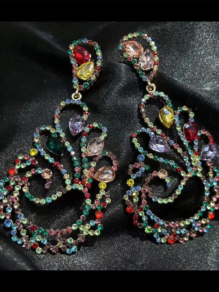 Boucles D'Oreilles à Strass et Diamants pour Femmes, Célébrités D'Internet