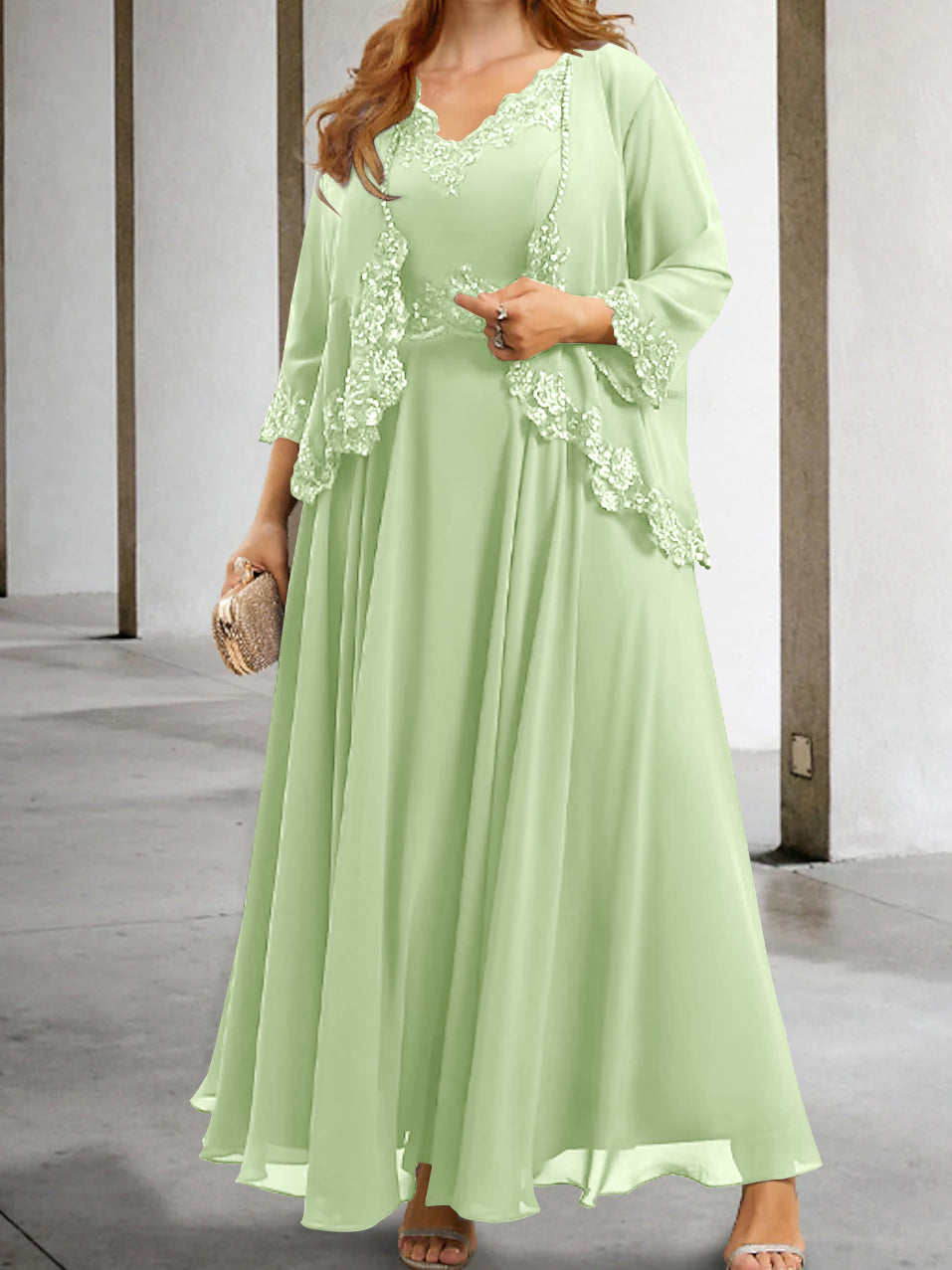 Robes de Mère de la Mariée Coupe A-Line/Princesse avec Appliques et Paillettes