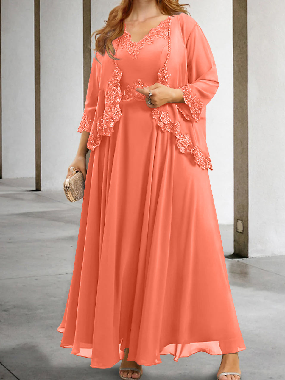 Robes de Mère de la Mariée Coupe A-Line/Princesse avec Appliques et Paillettes