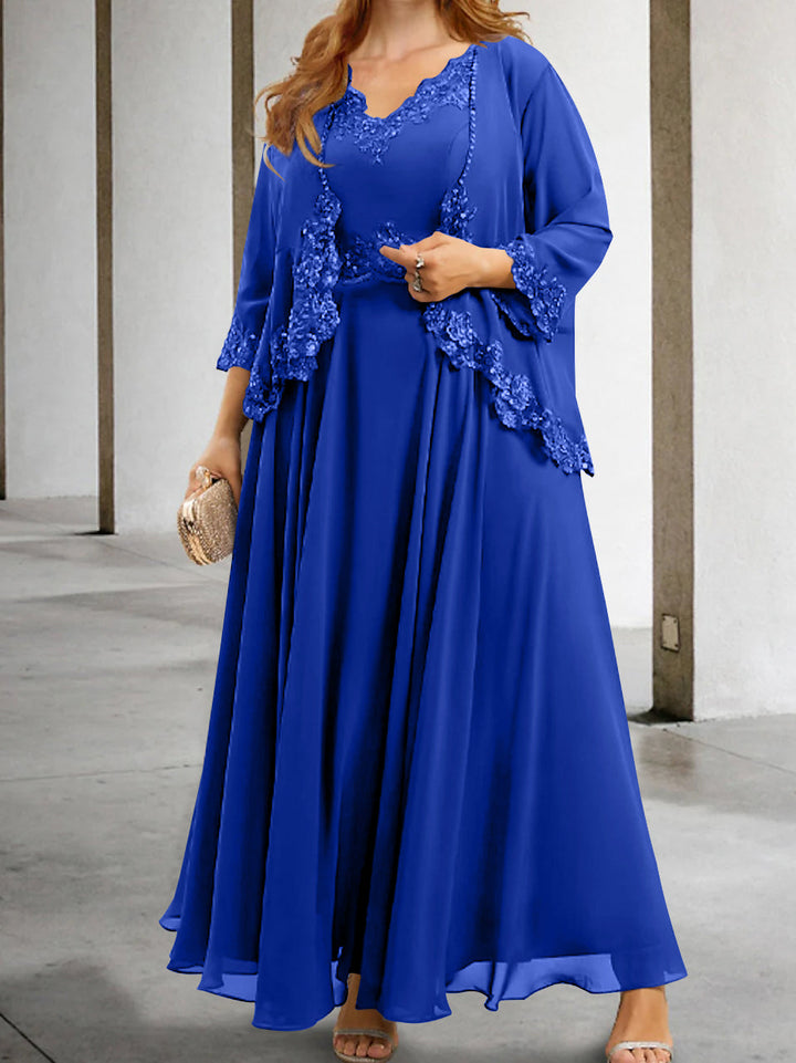 Robes de Mère de la Mariée Coupe A-Line/Princesse avec Appliques et Paillettes