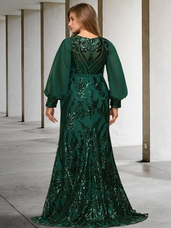 Robes de Mère de la Mariée Fourreau/Colonne avec Paillettes