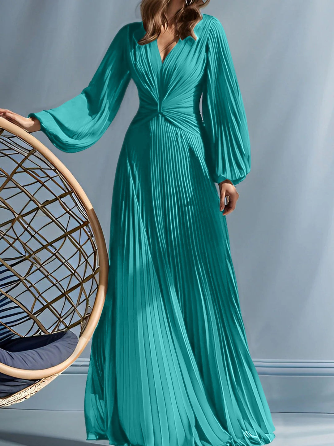 Robes de Mère de la Mariée A-Line/Princess à Col en V avec Fronces