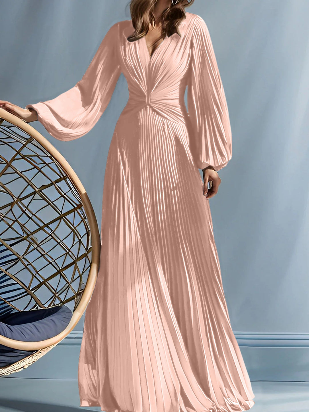 Robes de Mère de la Mariée A-Line/Princess à Col en V avec Fronces