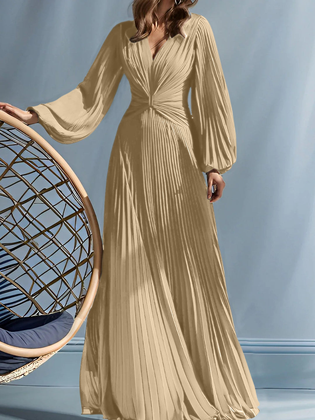 Robes de Mère de la Mariée A-Line/Princess à Col en V avec Fronces