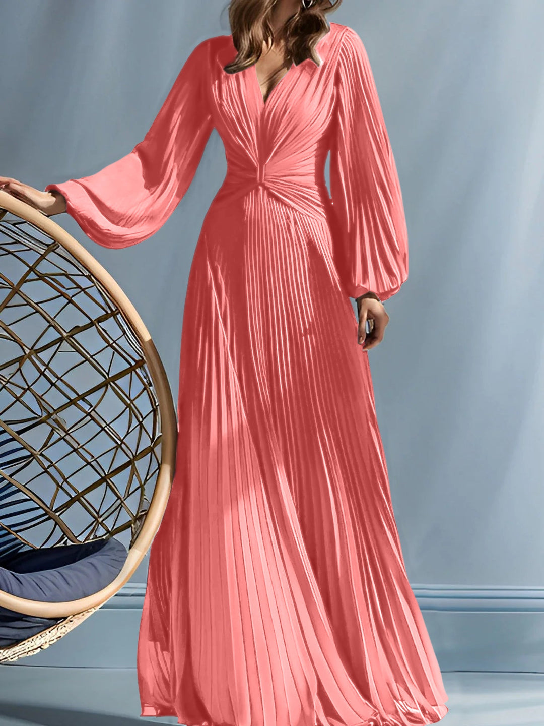 Robes de Mère de la Mariée A-Line/Princess à Col en V avec Fronces