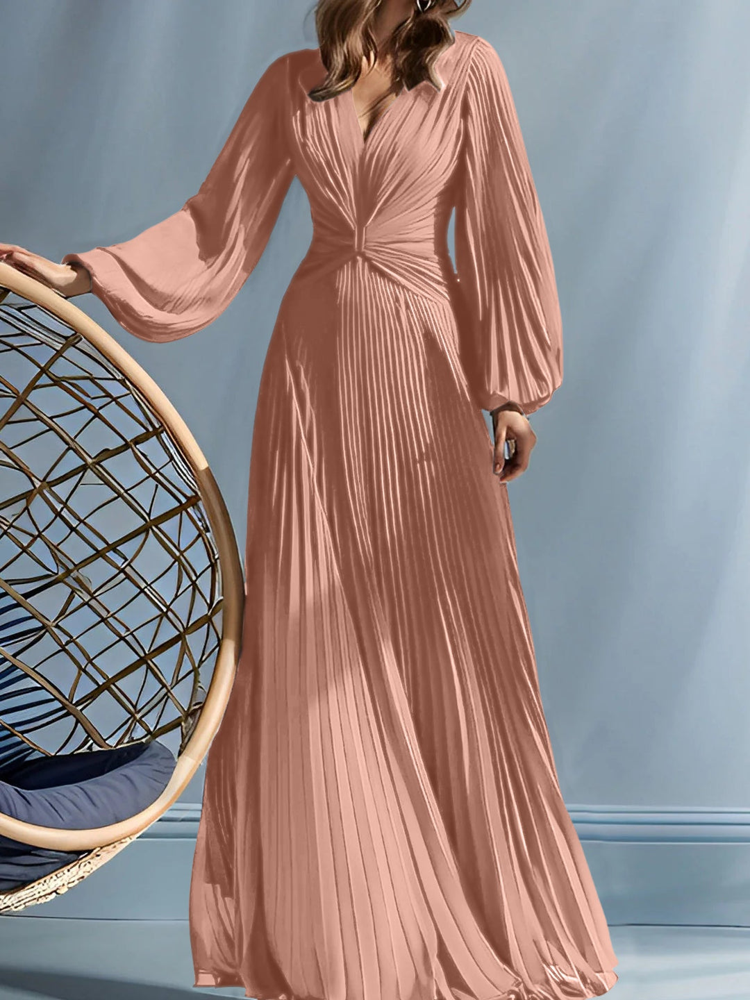 Robes de Mère de la Mariée A-Line/Princess à Col en V avec Fronces