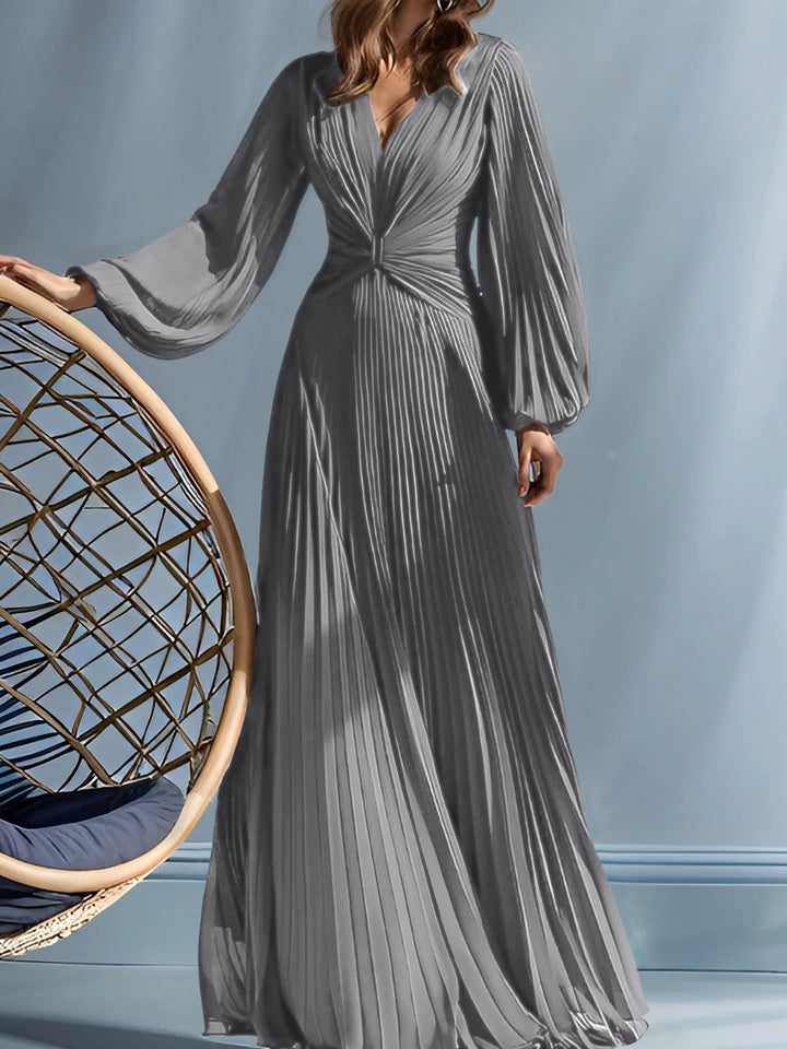 Robes de Mère de la Mariée A-Line/Princess à Col en V avec Fronces