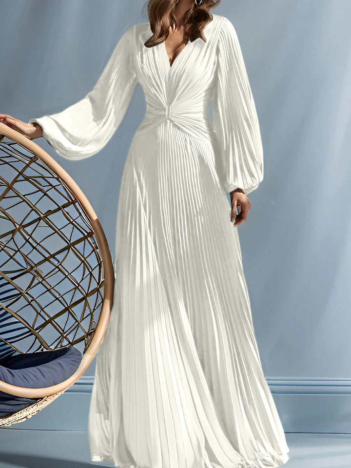 Robes de Mère de la Mariée A-Line/Princess à Col en V avec Fronces